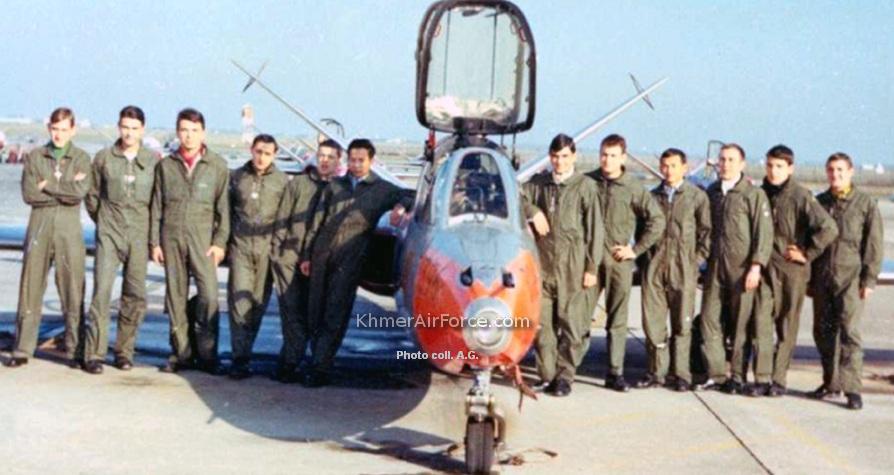 Cambodian fighter pilots at cognac France